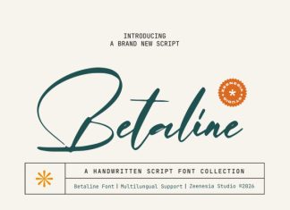 Betaline Font preview image 1