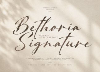 Bethoria Signature – Natural Handwritten Font preview image 1
