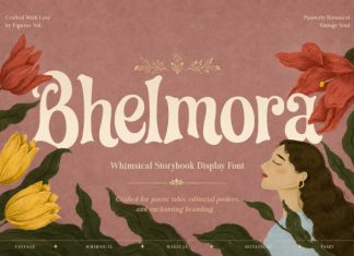 Bhelmora Whimsical Display Font preview image 1