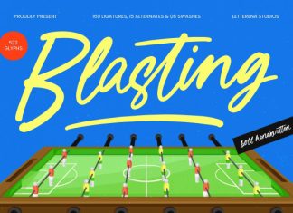 Blasting – Bold Handwritten Font preview image 1