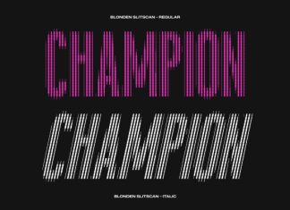 Blonden Slitscan Font preview image 3