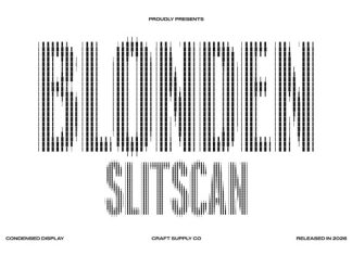Blonden Slitscan Font preview image 1
