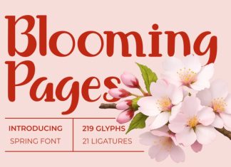 Blooming Pages Spring Font preview image 1
