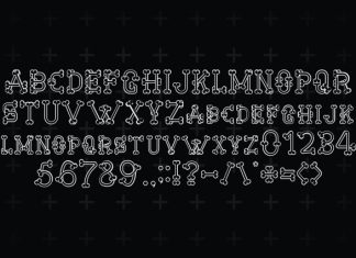 Boneliness Line Font preview image 2