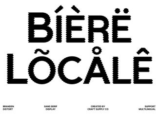 Branden Distort Font preview image 3