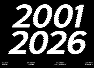 Branden Distort Font preview image 2