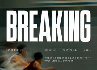 Breaking Font preview image 1