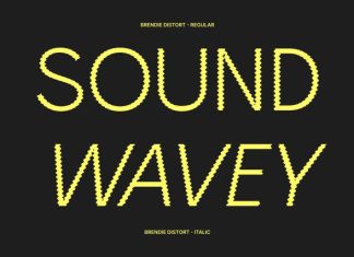 Brendie Distort Font preview image 2
