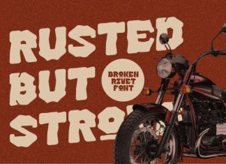Broken Rivet Font preview image 2