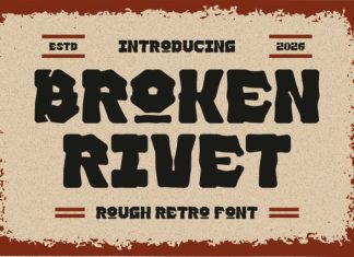 Broken Rivet Font preview image 1