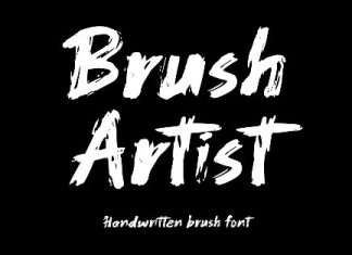 Brush Artist Font preview image 1