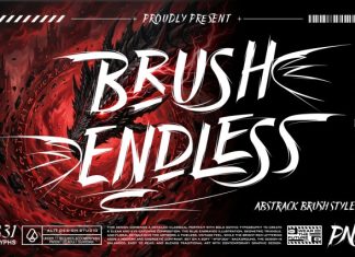 Brush endless Font preview image 1