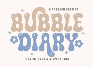 Bubble Diary – Display Font preview image 1