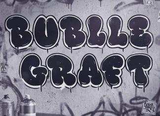 Bubble Graft Font preview image 3