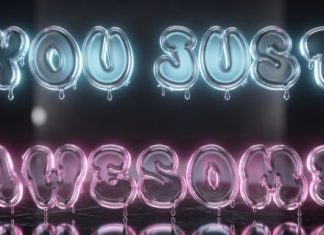 Bubble Graft Font preview image 2