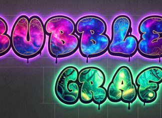 Bubble Graft Font preview image 1