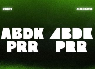 Bumps – Space Poster Display Font preview image 3