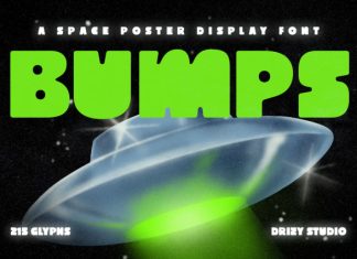 Bumps – Space Poster Display Font preview image 1