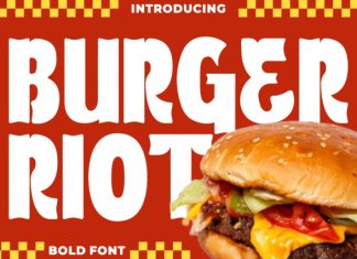 Burger Riot Bold Font preview image 1