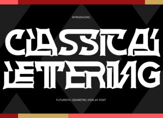 CLASSICAL LETTERING – CYBERPUNK FONT preview image 1