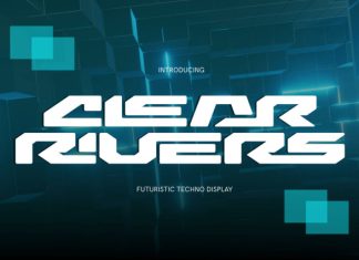 CLEAR RIVERS – FUTURISTIC FONT preview image 1
