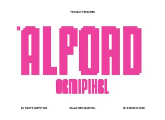 CS Alford Semipixel Font preview image 1