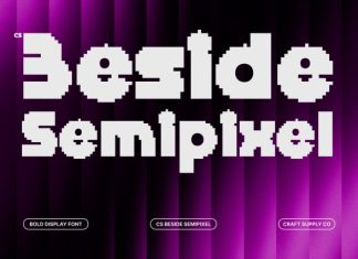 CS Beside Semipixel Font preview image 1