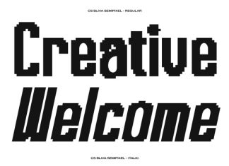 CS Bliva Semipixel Font preview image 2