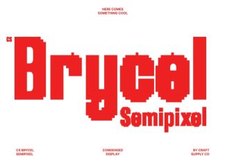 CS Brycel Semipixel Font preview image 1