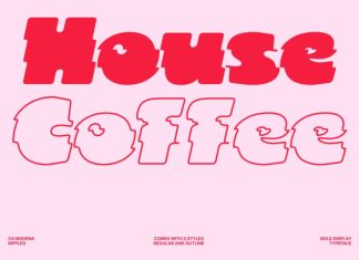 CS Modena Rippled Font preview image 3