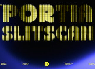 CS Portia Slitscan Font preview image 1