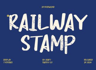 CS Railway Stamp Font preview image 1