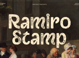 CS Ramiro Stamp Font preview image 1