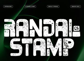 CS Randal Stamp Font preview image 1