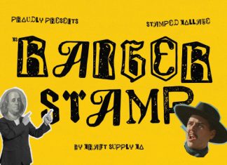 CS Ranger Stamp – Funky Display Font preview image 1