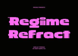 CS Regime Refracted Font preview image 1