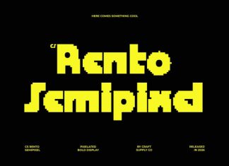 CS Rento Semipixel Font preview image 1