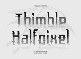 CS Thimble Halfpixel Font preview image 1