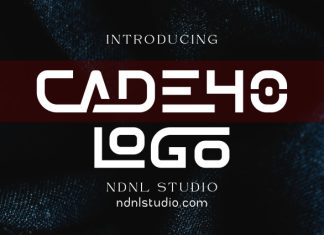 Cadeho – Futuristic Font preview image 1