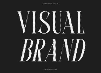 Calben Distort Font preview image 3