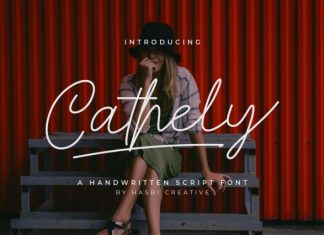 Cathely – Script Handwritten Font preview image 1