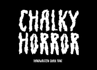 Chalky Horror Font preview image 1