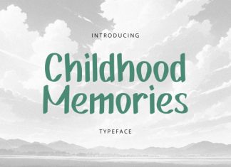 Childhood Memories Font preview image 1