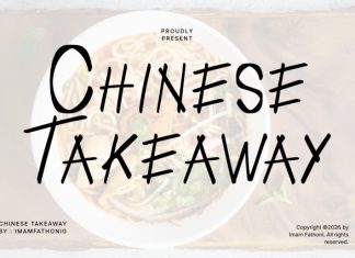 Chinese Takeaway Menu Font preview image 1