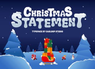 Christmas Statement – Bubble Font preview image 1