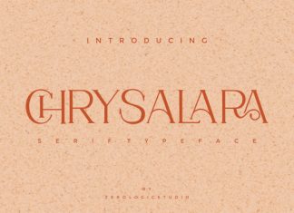 Chrysalara Serif Typeface Font preview image 1