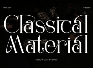Classical Material – Calligraphic Serif Font preview image 1