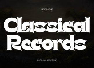 Classical Records – Bold Serif Font preview image 1