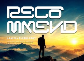 Coastal Blocks – Futuristic Font preview image 3