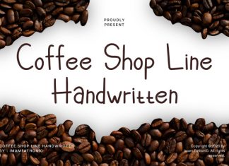 Coffee Shop Line Handwritten Font preview image 1